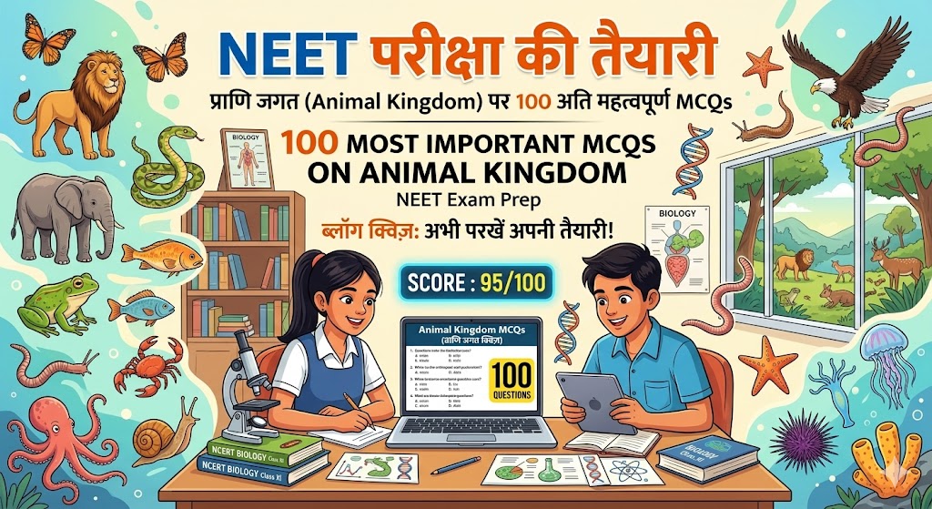 Science GK : प्राणि जगत (Animal Kingdom) पर 100 अति महत्वपूर्ण MCQs प्राणि जगत (animal kingdom) पर 100 अति महत्वपूर्ण mcqs