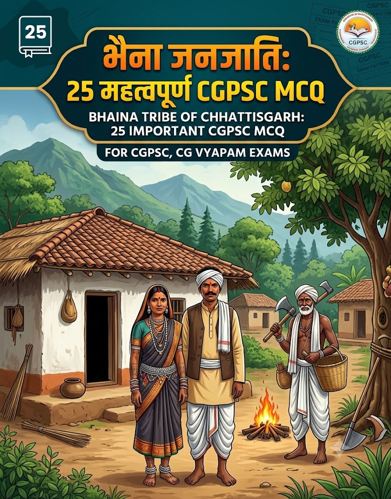 छत्तीसगढ़ की भैना जनजाति: इतिहास, संस्कृति और 25 महत्वपूर्ण MCQs | CGPSC Special bhaina tribe chhattisgarh cgpsc mcq