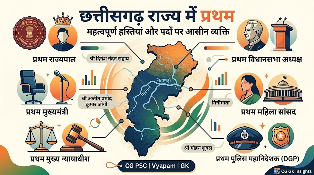 छत्तीसगढ़ में प्रथम GK || 25 महत्वपूर्ण MCQ (CG PSC & CGSSB GK) छत्तीसगढ़ में प्रथम gk 25 mcqs