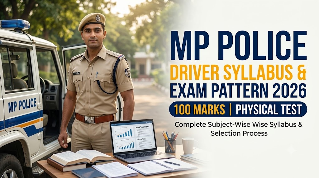MP Police Driver Syllabus 2026, Exam Pattern & Physical Test mp police driver syllabus exam pattern 2026