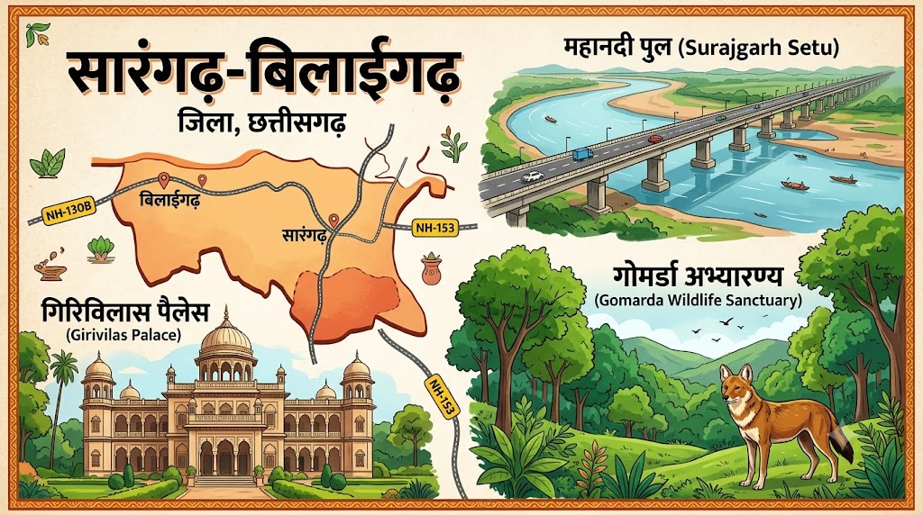 sarangarh bilaigarh district map