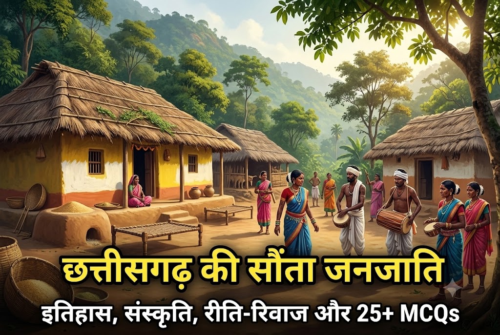 saunta tribe history culture gk mcqs hindi